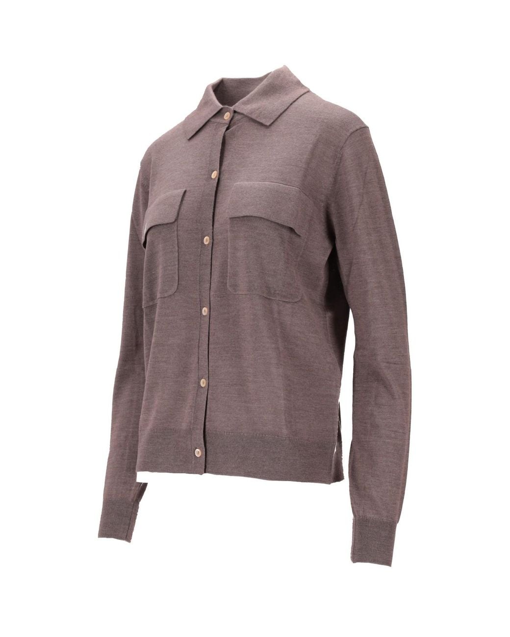 P.A.R.O.S.H. Brown Pocket Cardigan