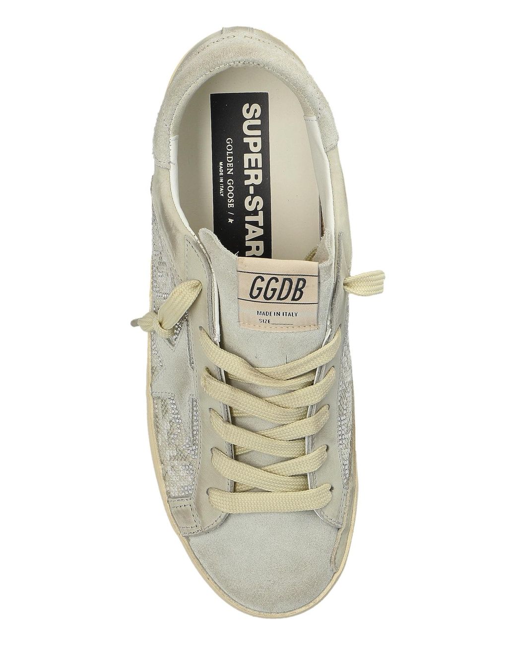 Golden Goose Deluxe Brand Gray 'Super-Star Double Quarter With L' Sports Shoes
