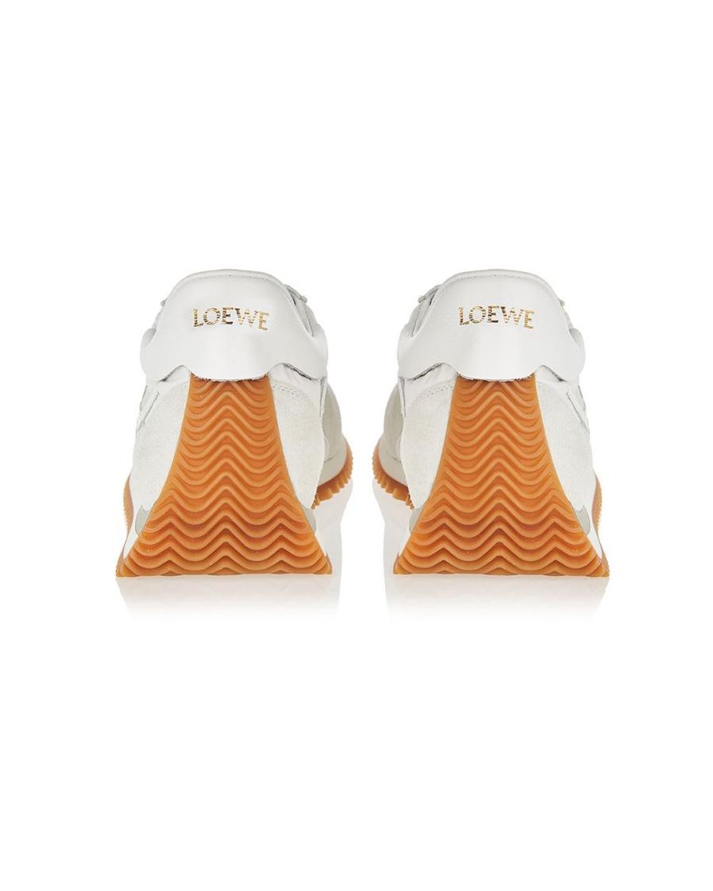 Loewe White Flow Runner Lace-Up Sneakers