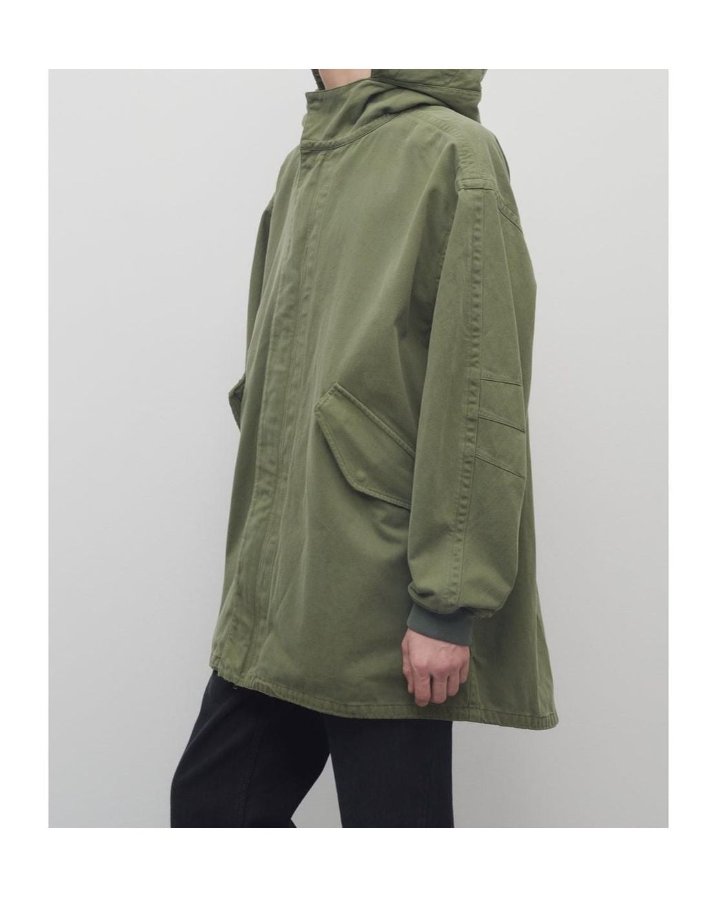 The Row Green Kemet Hooded Cotton Jacket for men