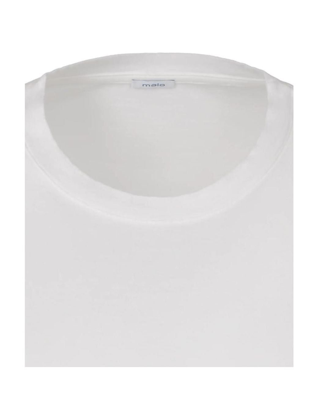 Malo White Short-Sleeve Crew Neck T-Shirt for men