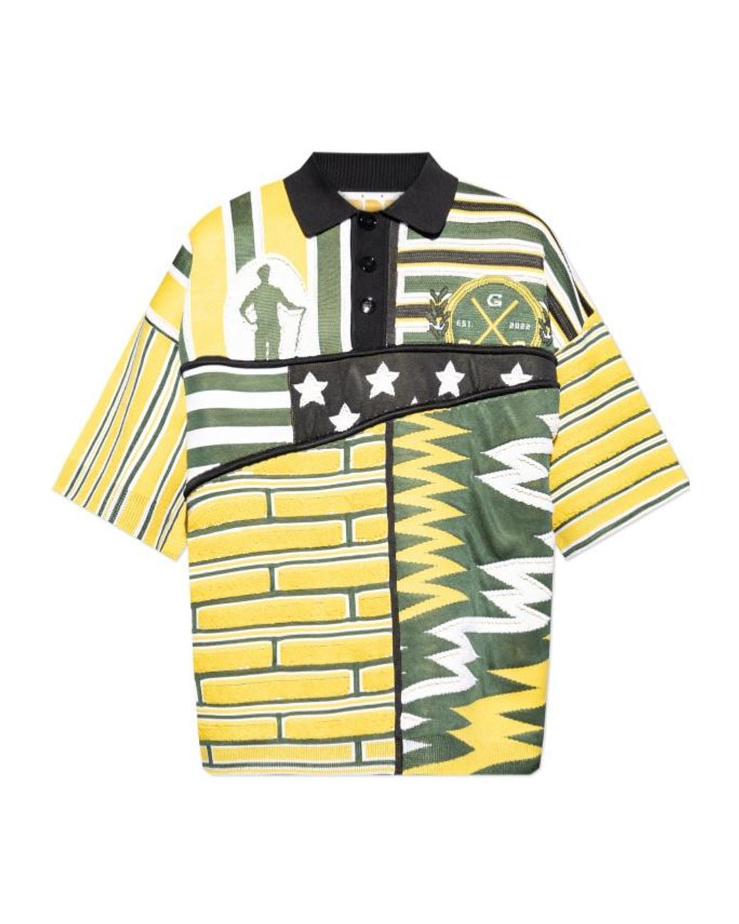 PDF CHANNEL Metallic Golf Polo Shirt for men