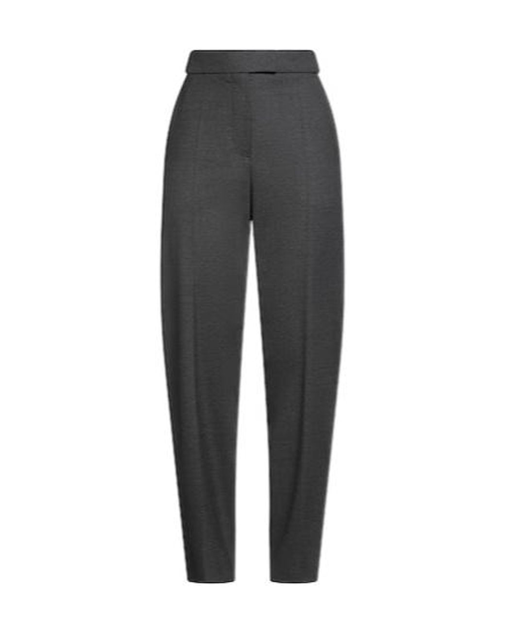 Brunello Cucinelli Gray High-Waisted Slim Tapered Pants