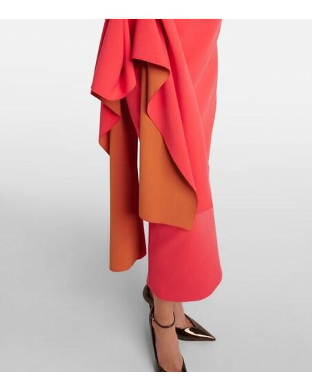 Roksanda Red Calatrava Crêpe Midi Dress