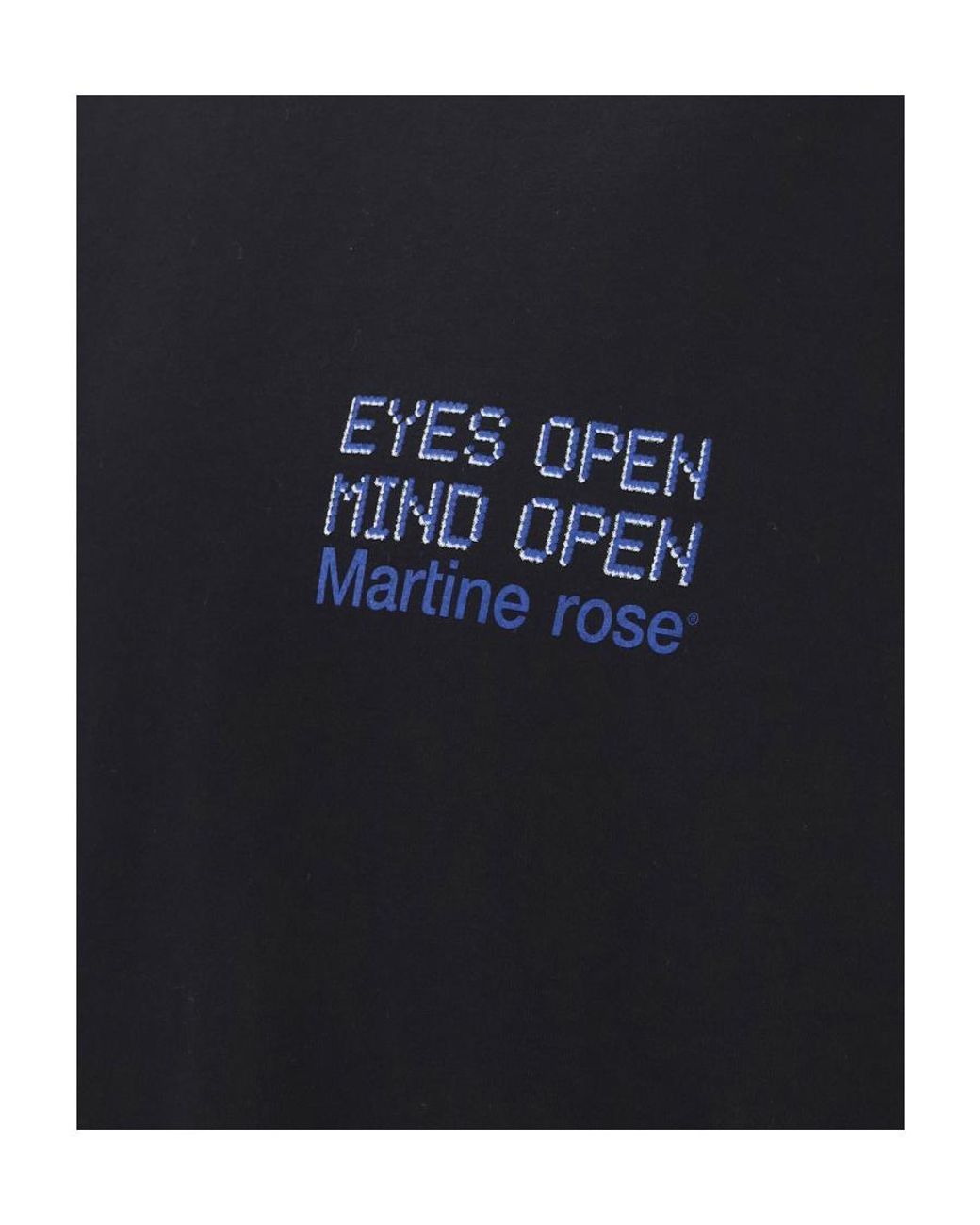 Martine Rose Black Logo Short-Sleeved T-Shirt for men