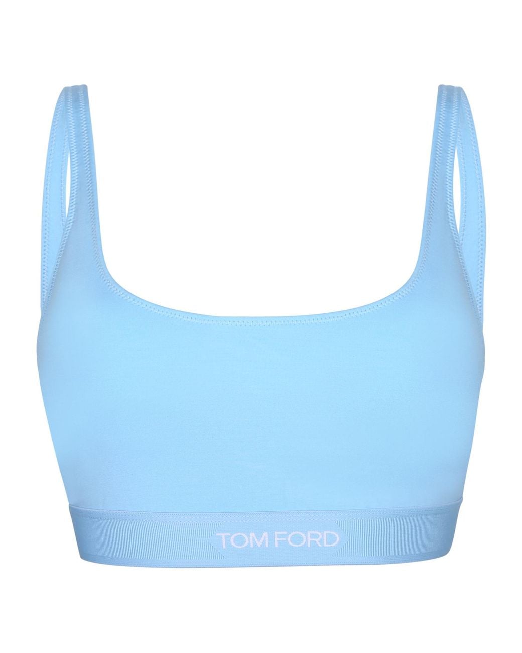 Tom Ford Blue Logo Underband Bralette Bra