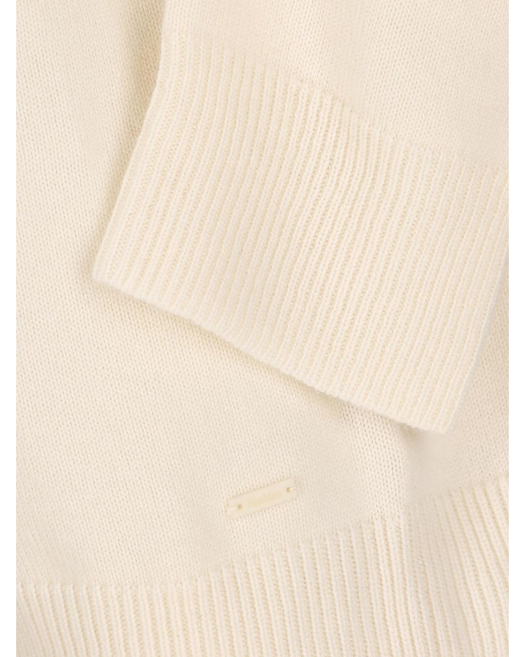 Max Mara White Mxmefebo Long Sleeved Knitted Hoodie
