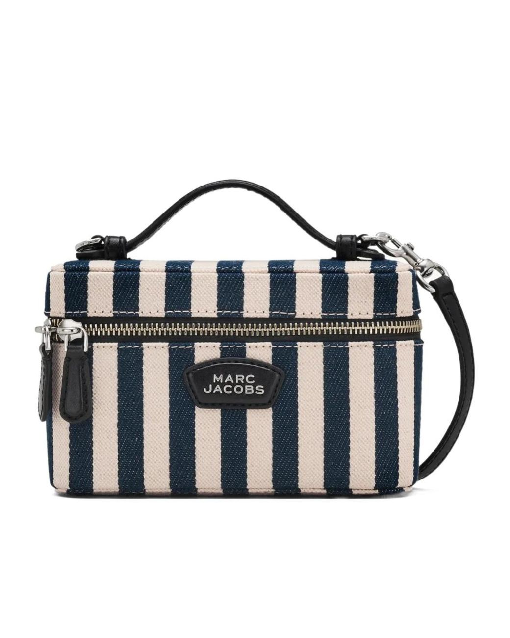 Marc Jacobs Blue The Stripe Everyday Vanity Bag
