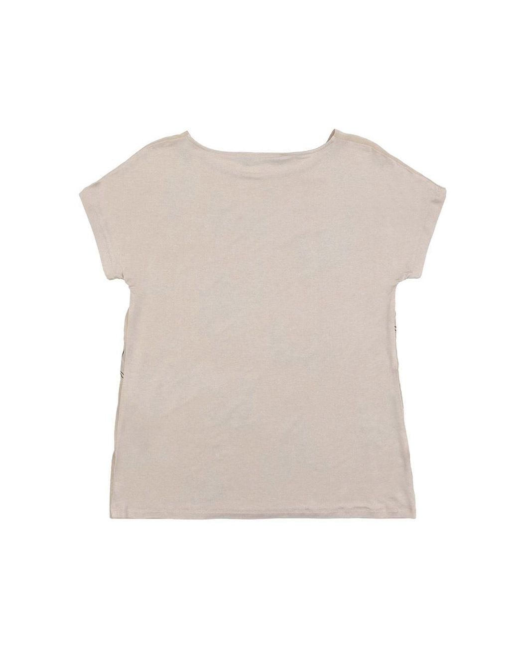 Weekend by Maxmara Natural T-Shirt With Round Neck And Short Sleeves