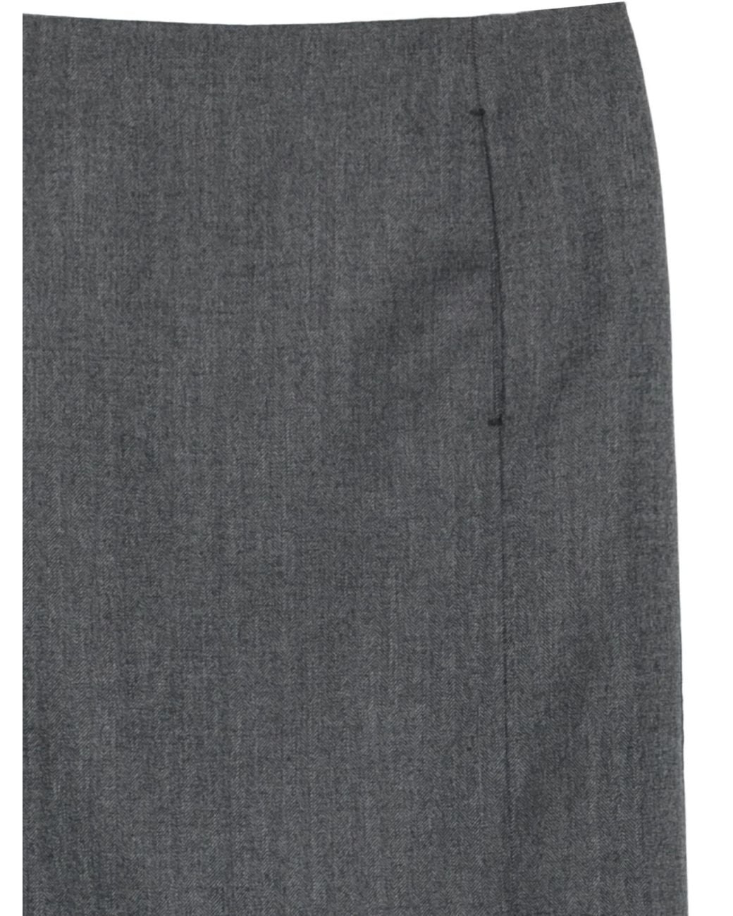 Entire studios Gray Slit-Detail Midi Skirt