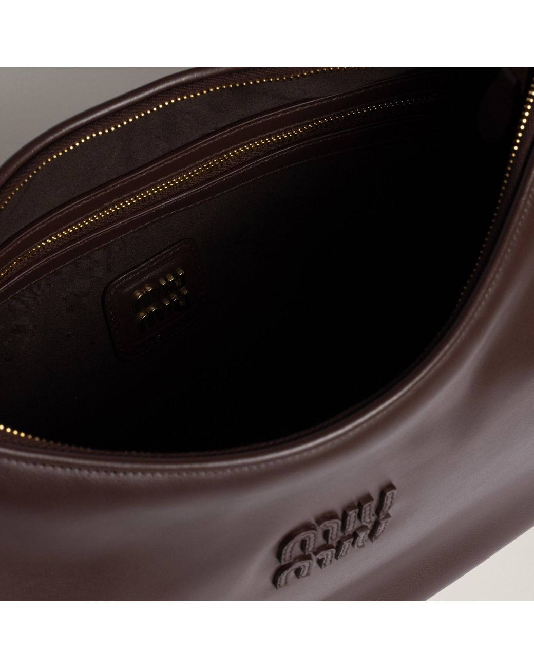 Miu Miu Brown Leather Wander Shoulder Bag
