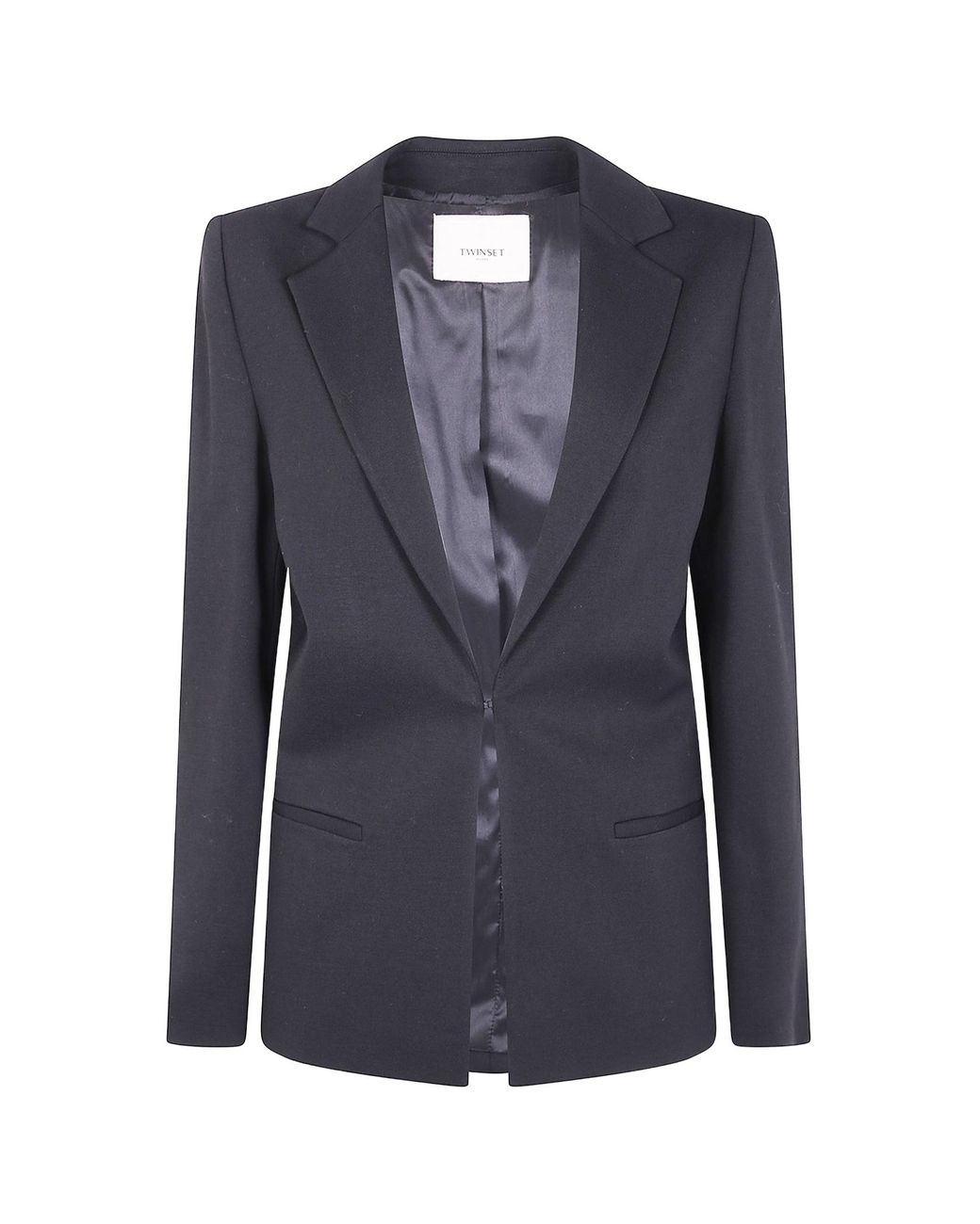 Twinset Blue Single-Breasted Blazer