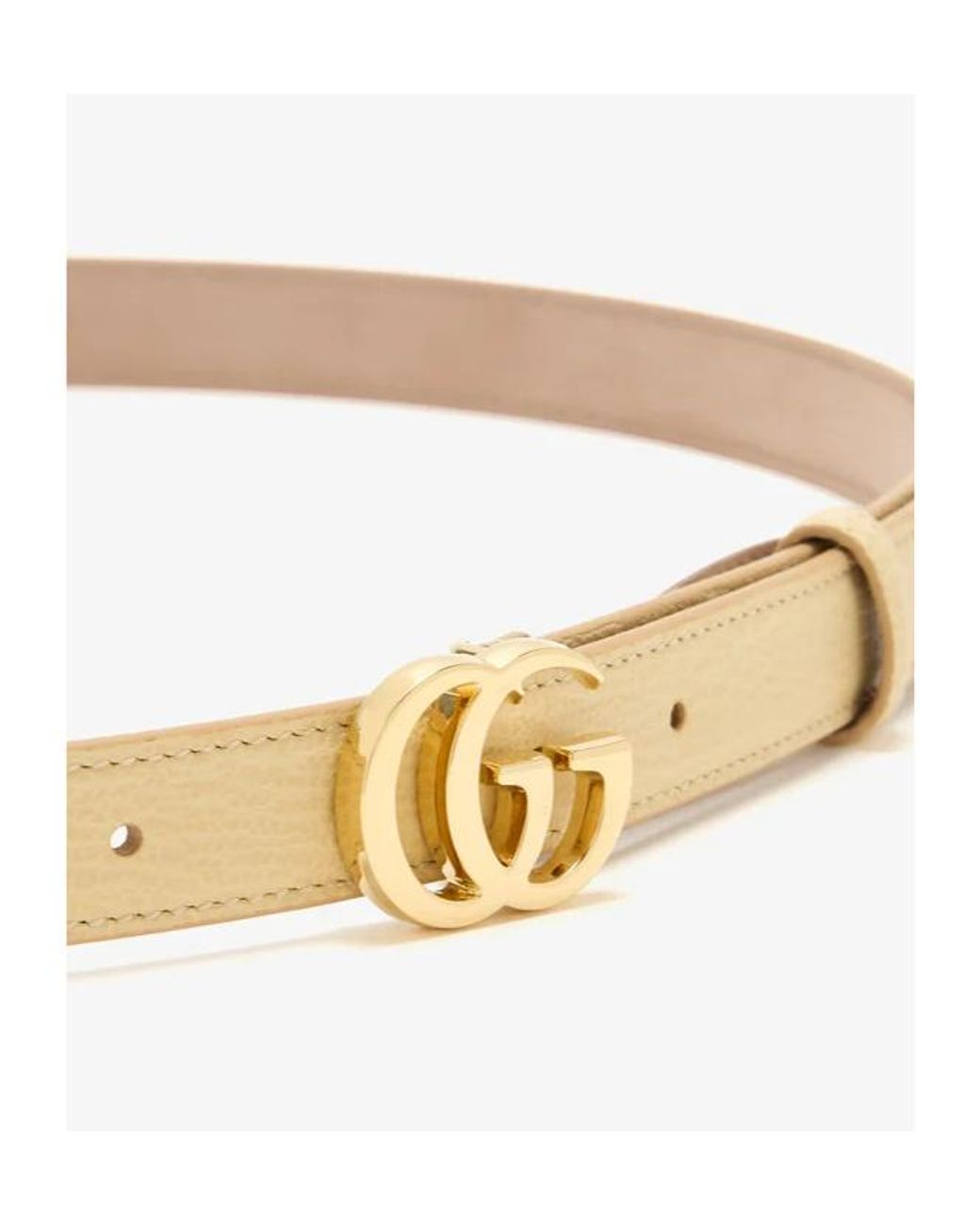 Gucci Natural Gg Marmont Thin Belt