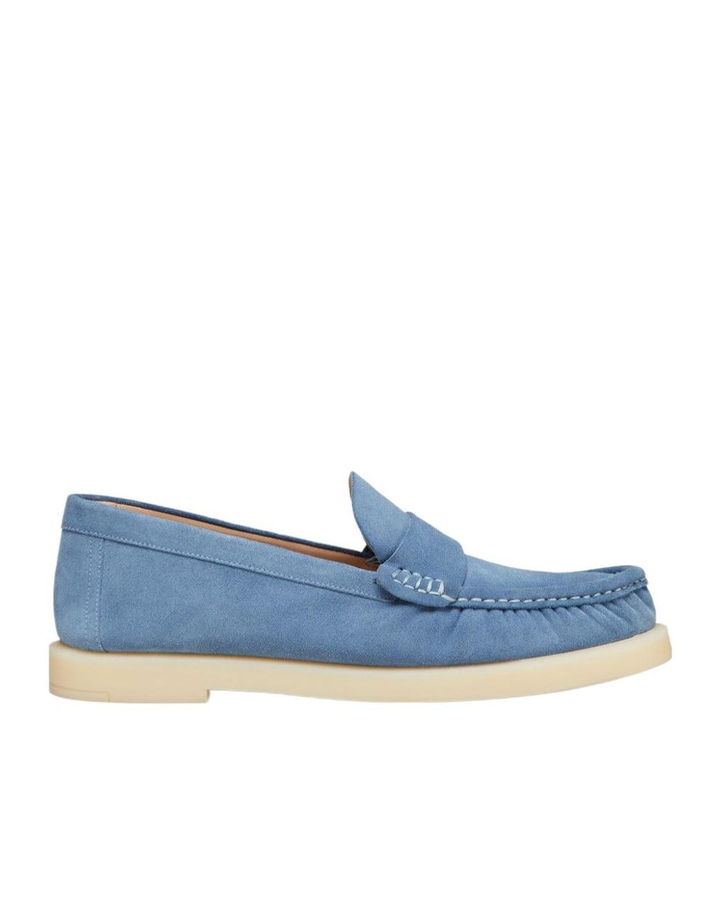 Stuart Weitzman Blue Blake Loafers