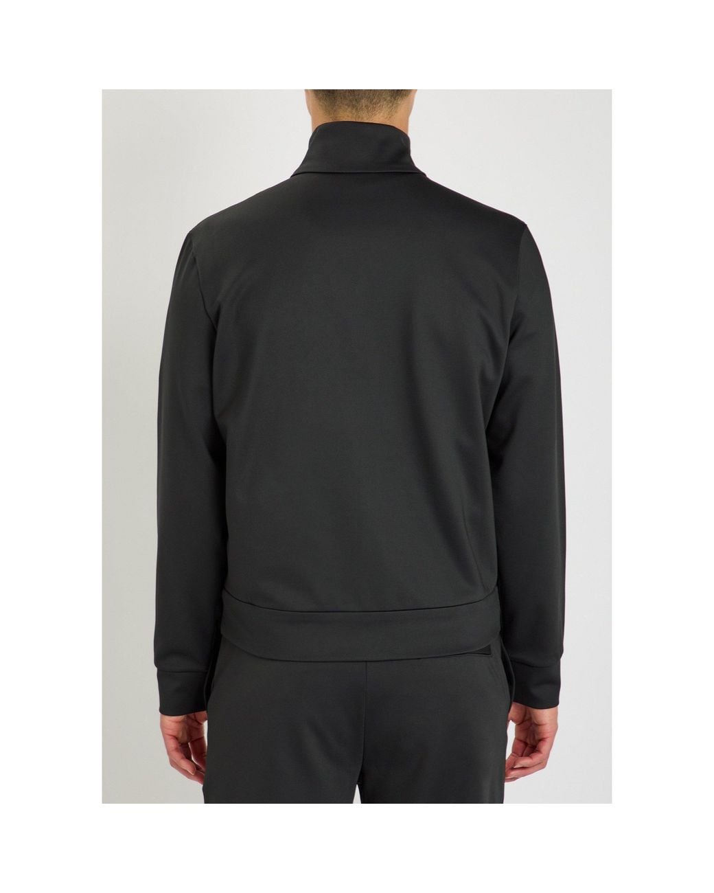 Moncler Black Simple Logo Jacket for men