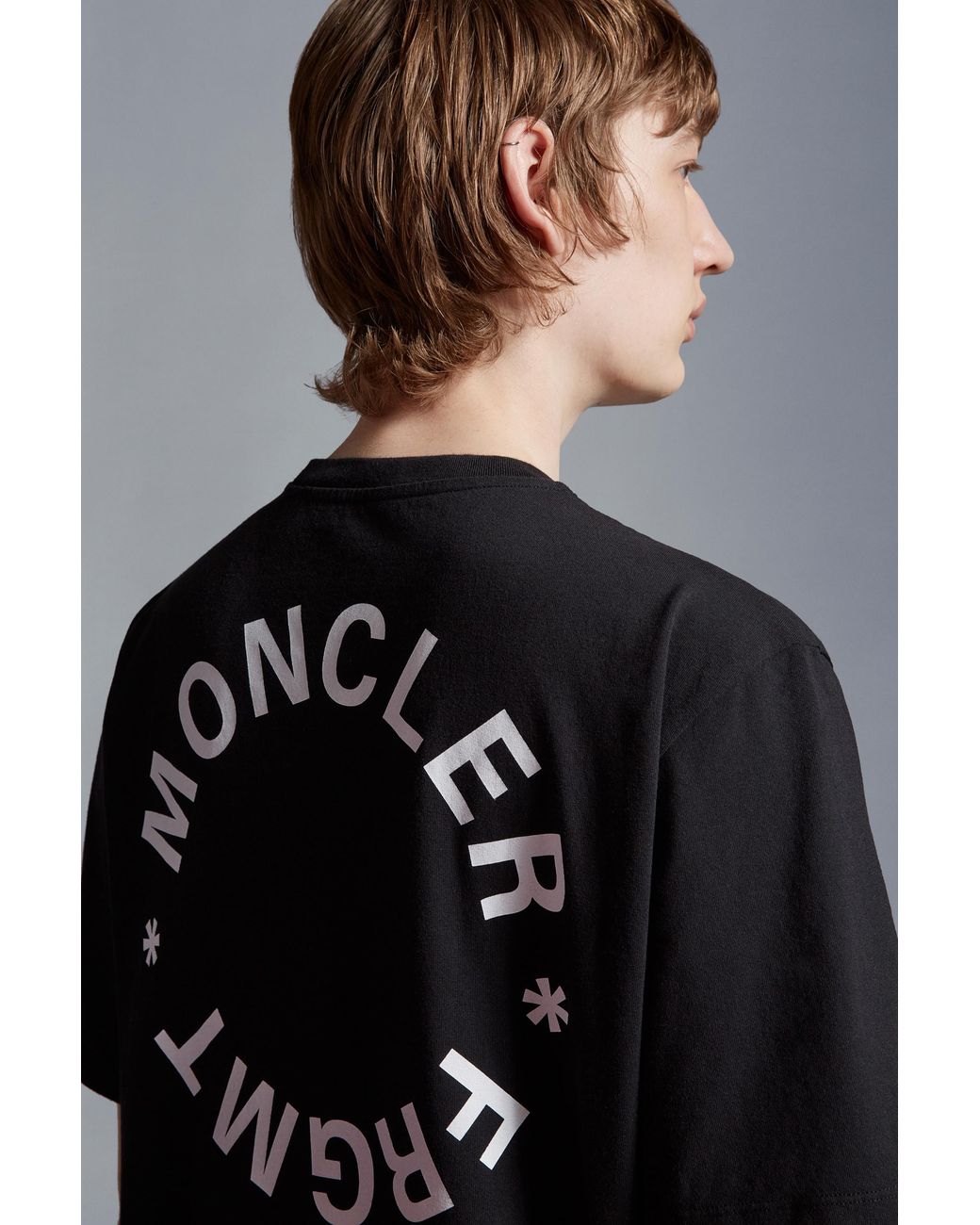 Moncler Black Logo Motif T-Shirt for men
