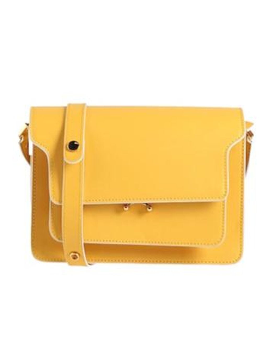 Marni Yellow Flap Shoulder Bag
