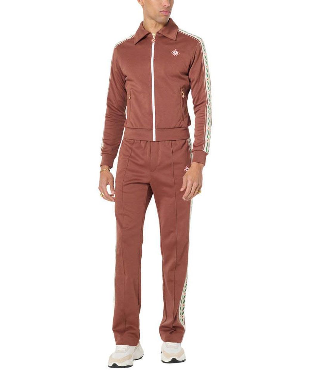 Casablanca Brown Laurel Track Jacket for men