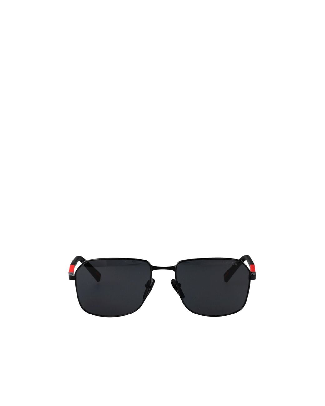 Prada Linea Rossa Black Logo Sunglasses for men