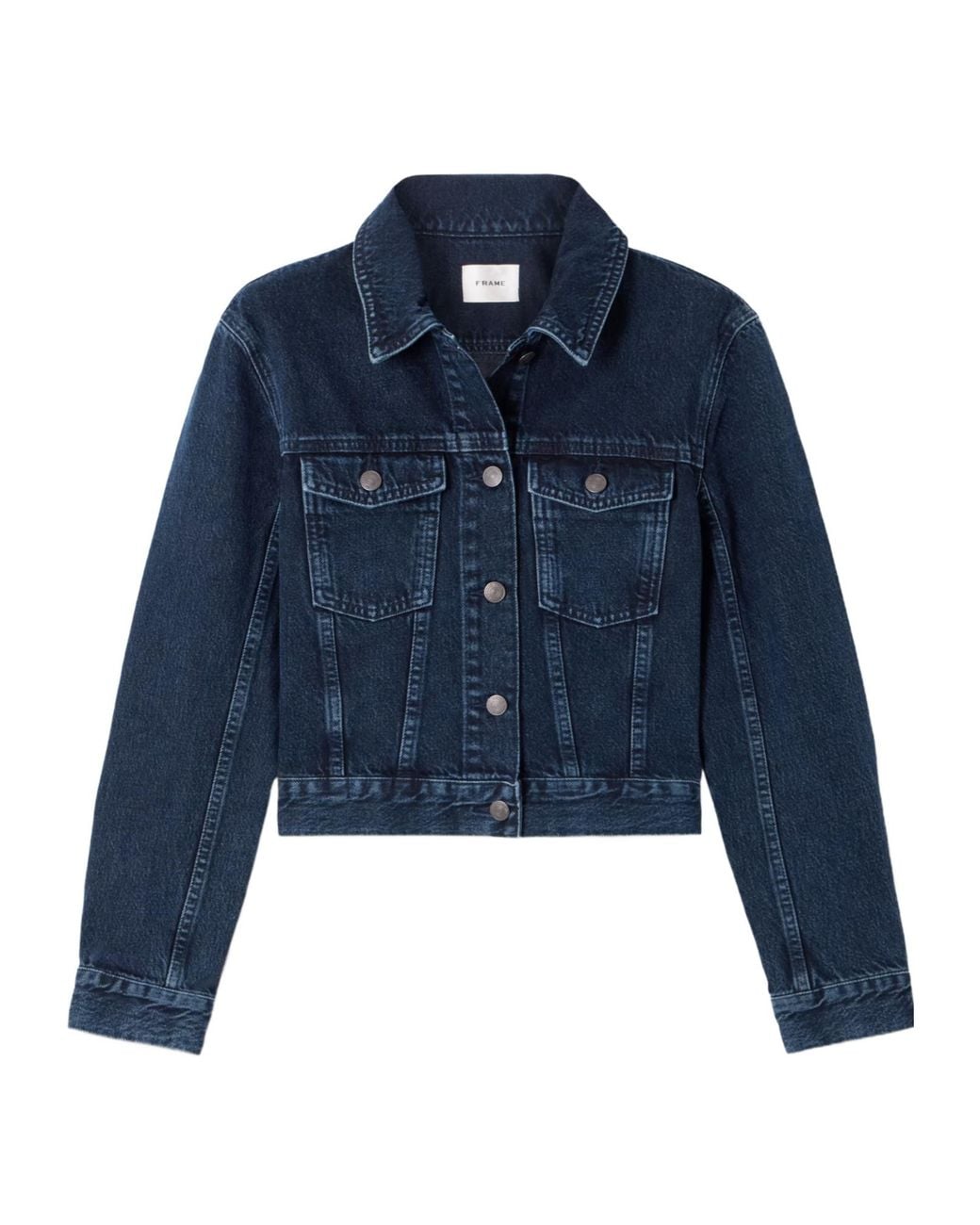 FRAME Blue Sharp Denim Jacket