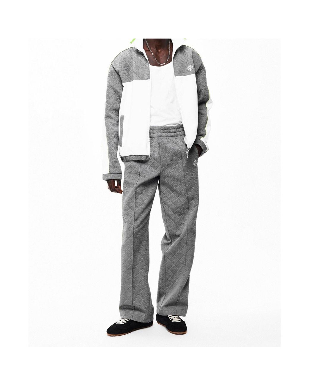Casablanca Gray Athletic Pants With An Elastic Waistband for men