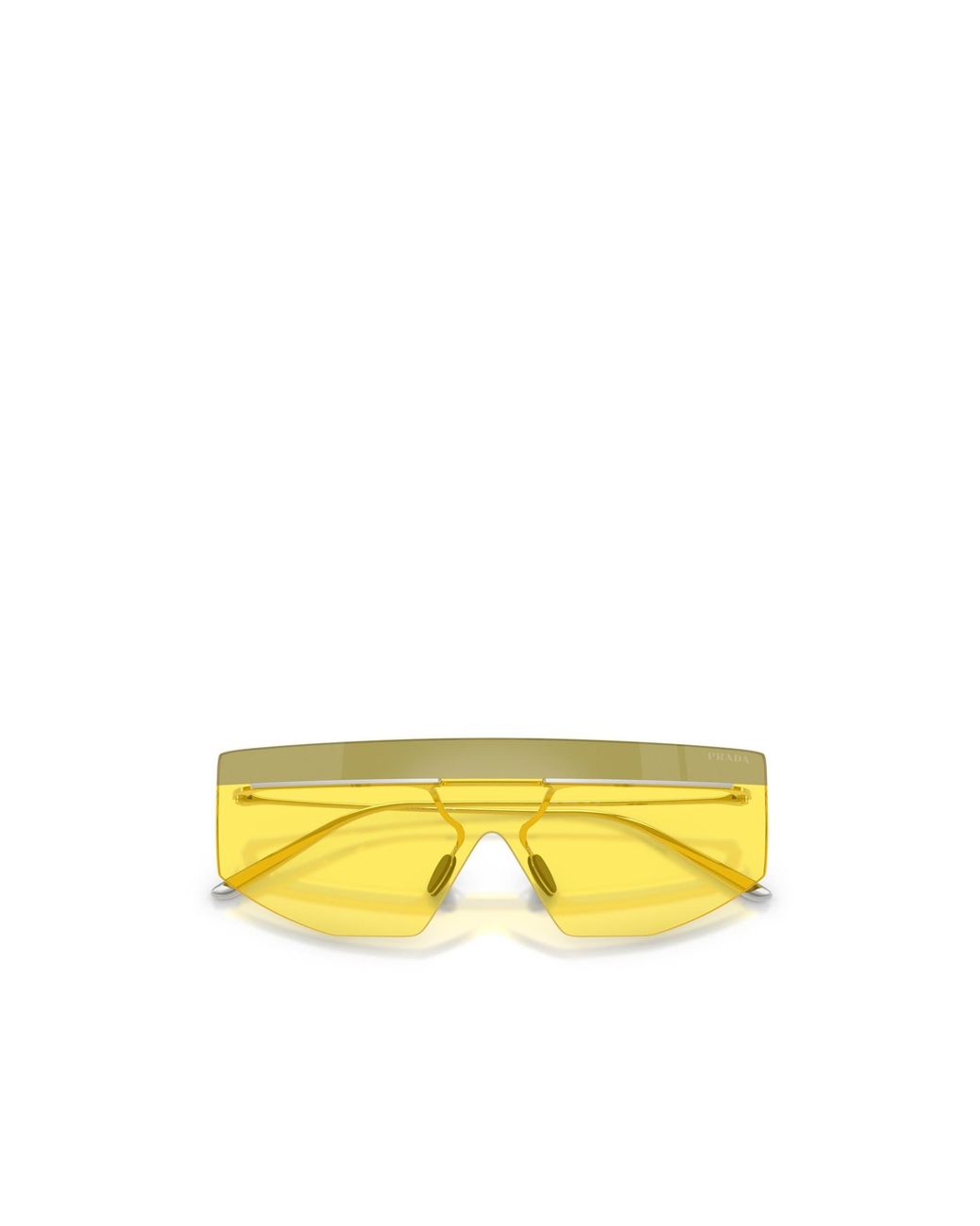 Prada Yellow Eyewear Aviator Sunglasses for men