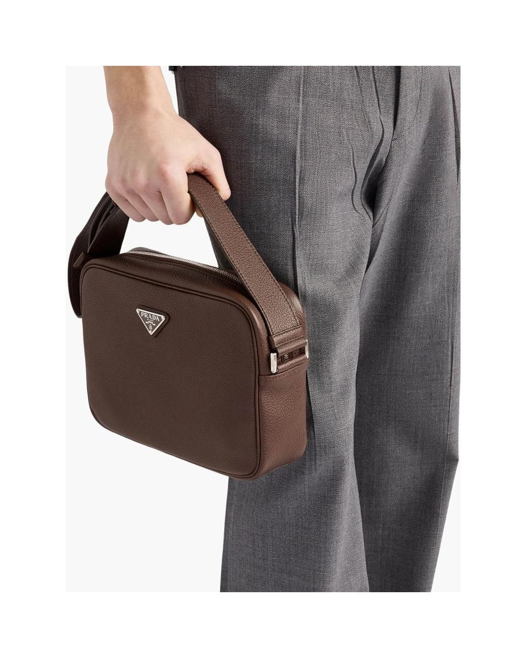 Prada Brown Shoulder Bags for men