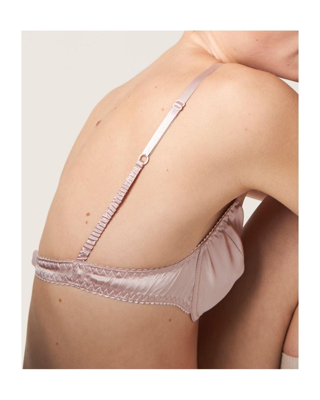 Miu Miu Pink Satin Bra