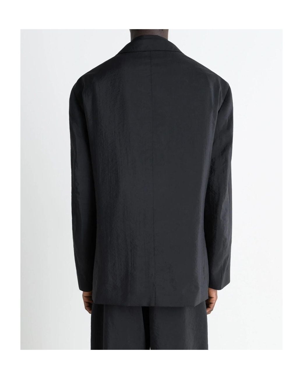 Lemaire Black Single-Breasted Blazer for men