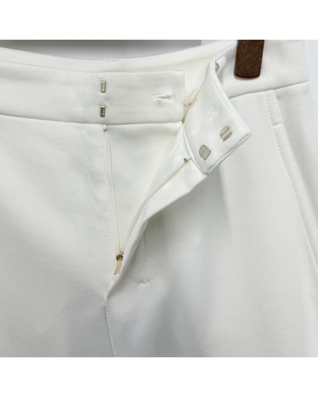 Max Mara White Merlot Wide Leg Trousers