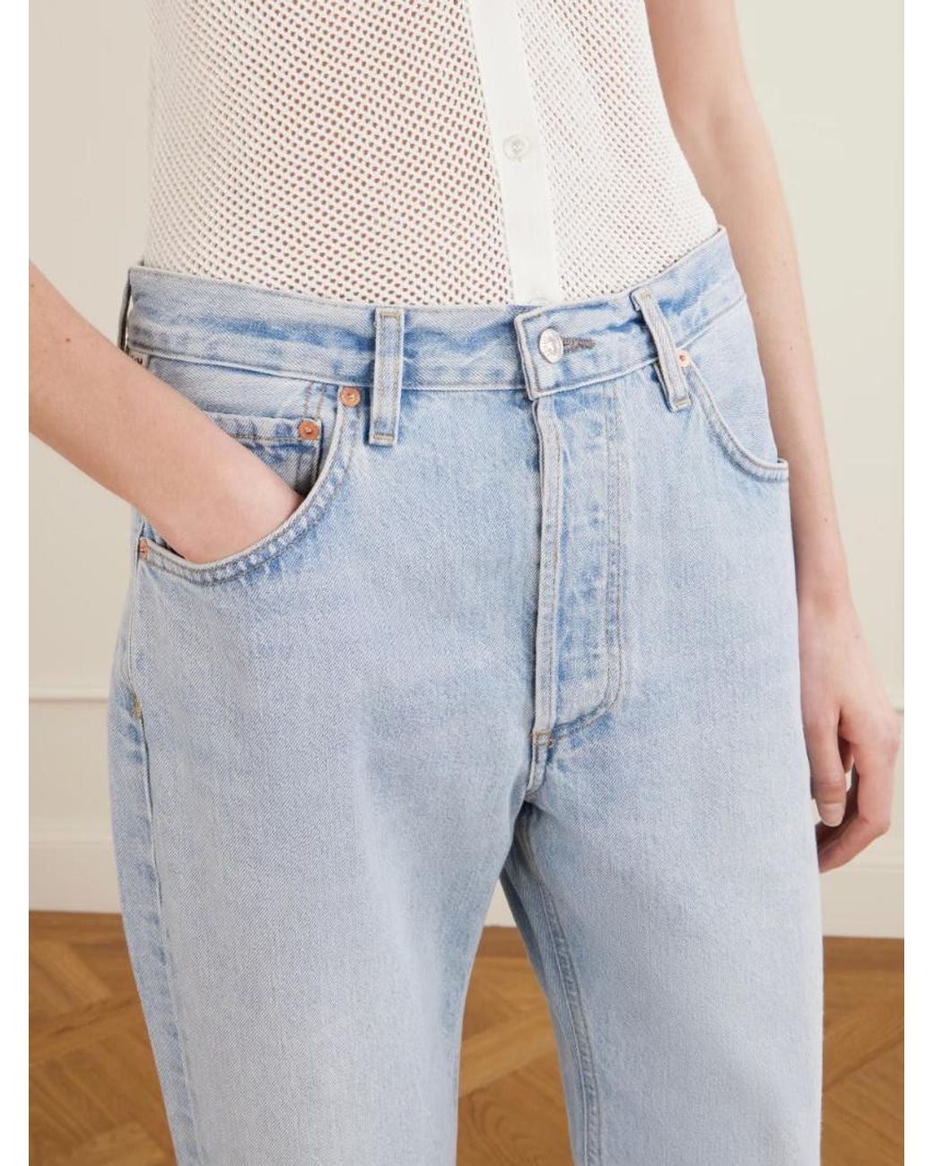Citizens of Humanity Blue Winslow Mid-Rise Boyfriend Jeans