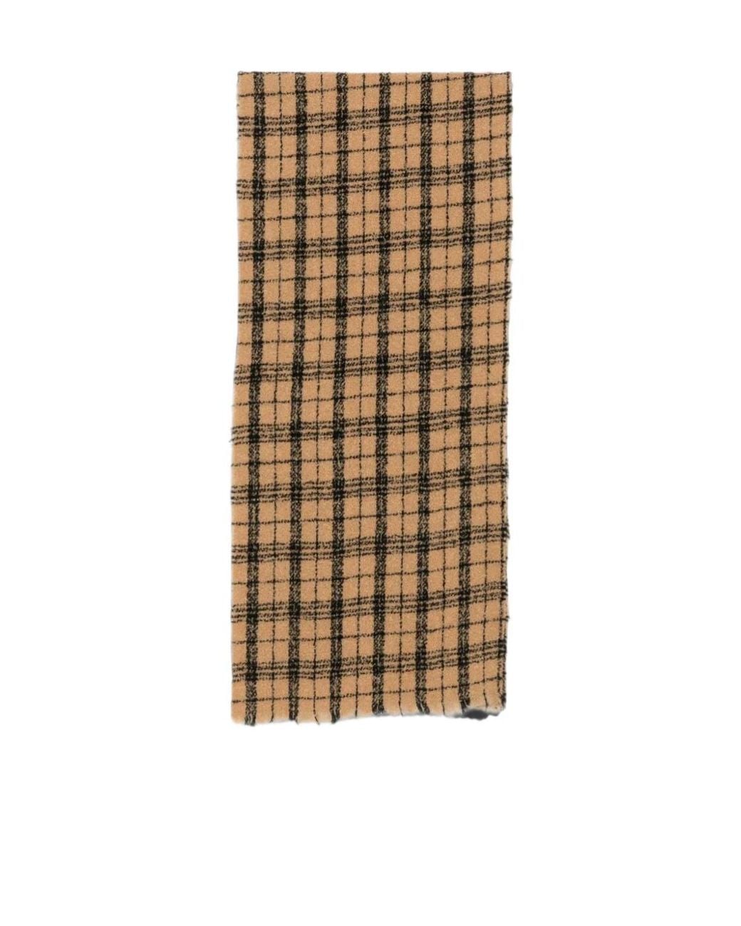Destin Natural Plaid Scarf