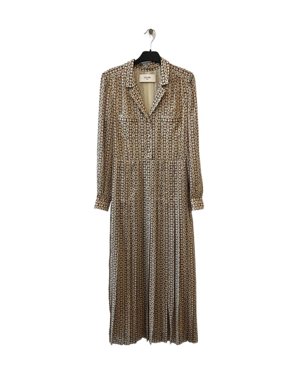 Céline Natural Long Shirt Dress
