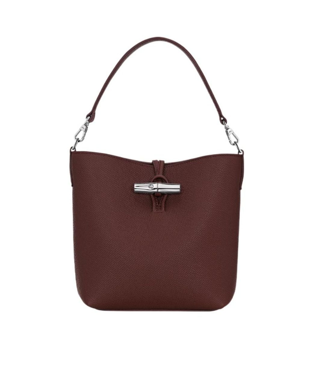 Longchamp Red Le Roseau Xs Bucket Bag
