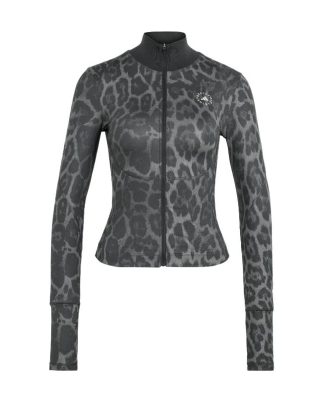 Adidas By Stella McCartney Gray Leo Zip-Up Activewear Jacket