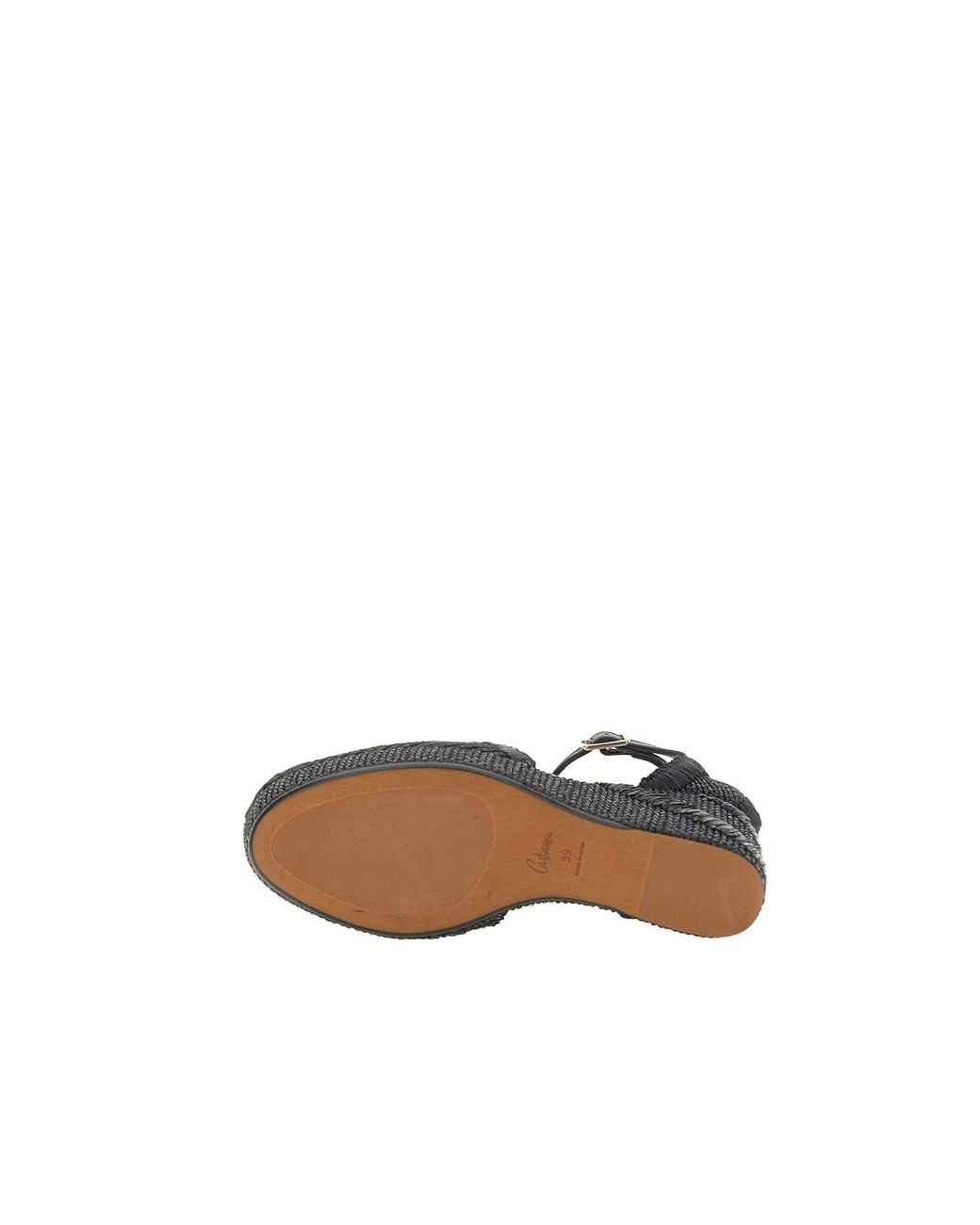 Castaner Black Charmie Ankle-Strap Platform Espadrilles