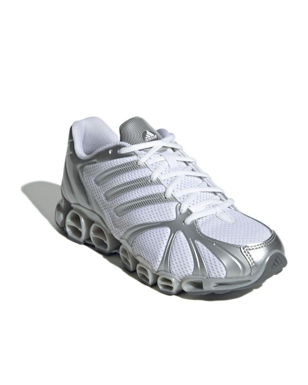 Adidas Originals White Mega Ghostride Lace-Up Sneakers