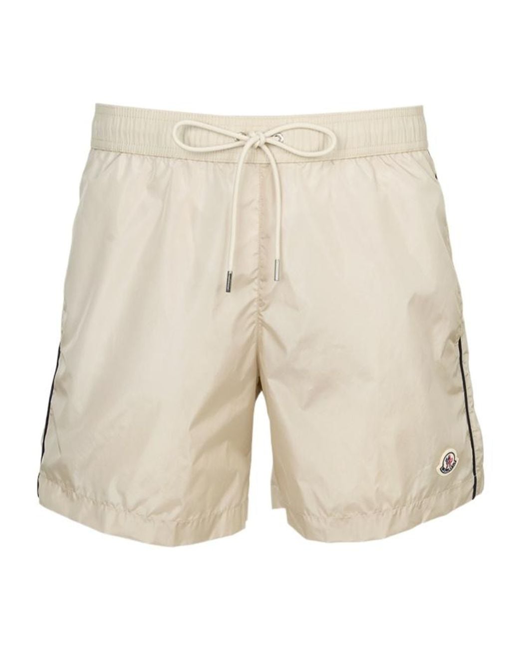 Moncler Natural Drawstring Swim Trunks for men
