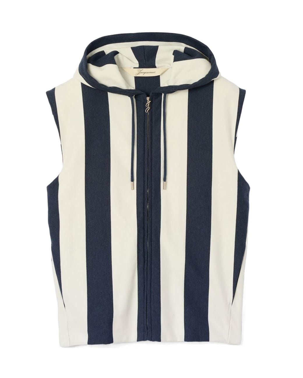 Jacquemus Blue The Marinière Hooded Gilet for men