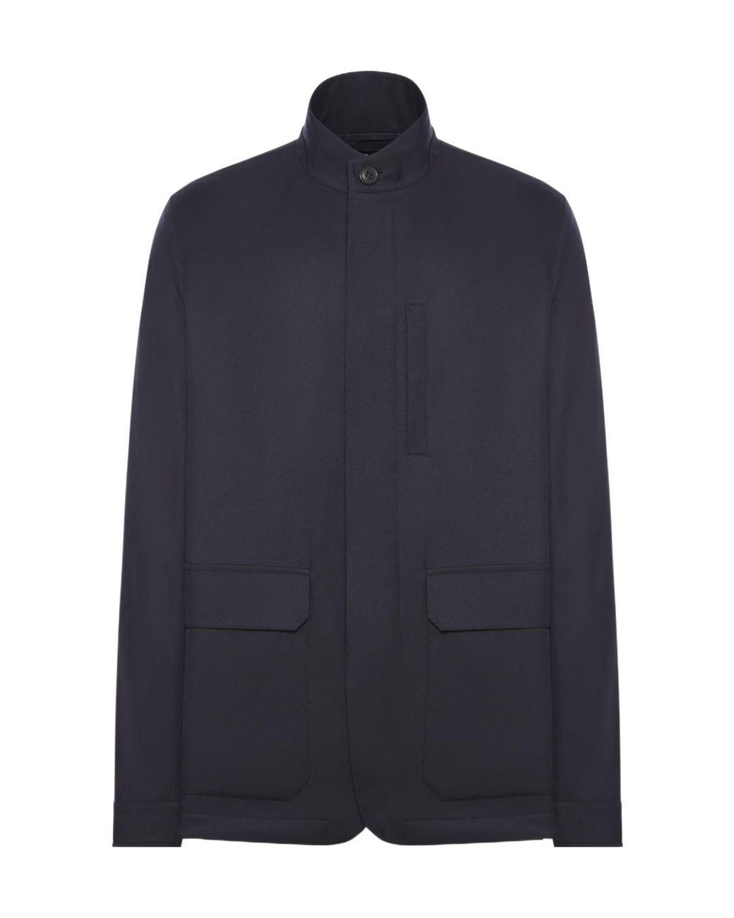 Zegna Blue Water-Repellent Jacket for men