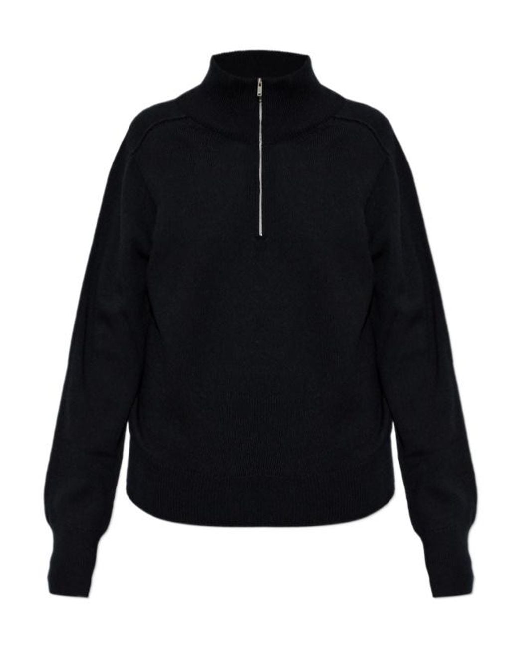 Studio Nicholson Blue Maren Half-Zip Sweater