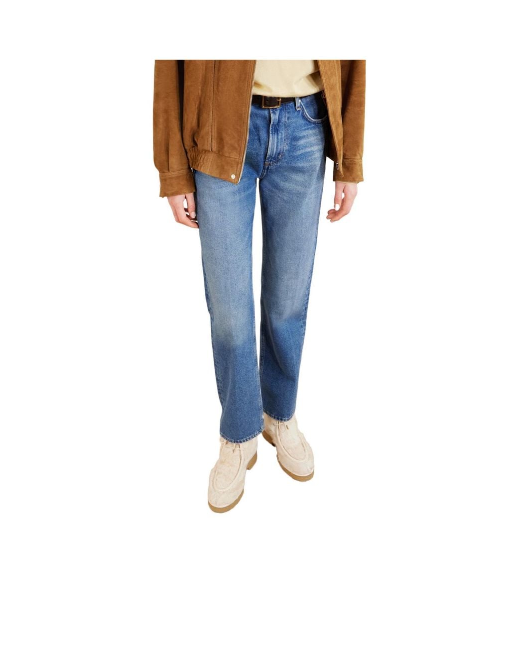 Aquazzura Natural Solid Color Shearling Boots