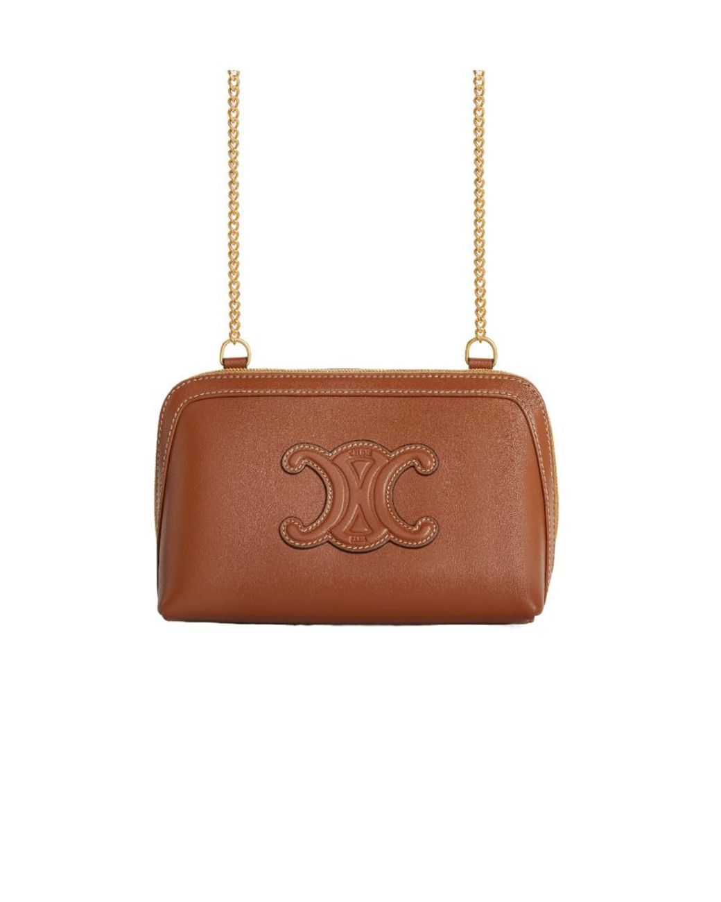 Céline Brown Clutch On Chain