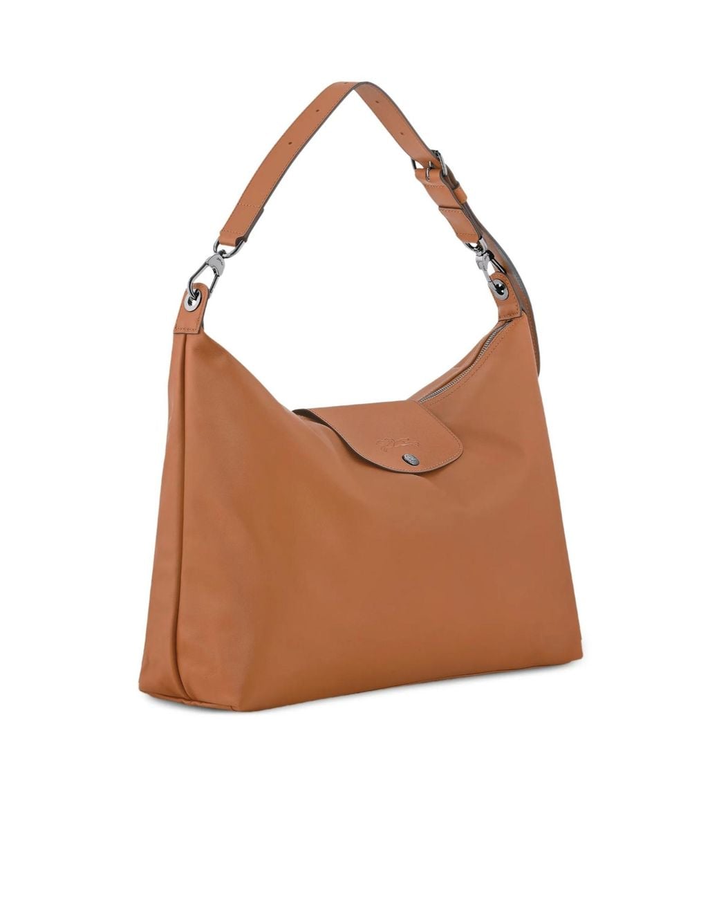 Longchamp Brown Flap Detail Shoulder Bag