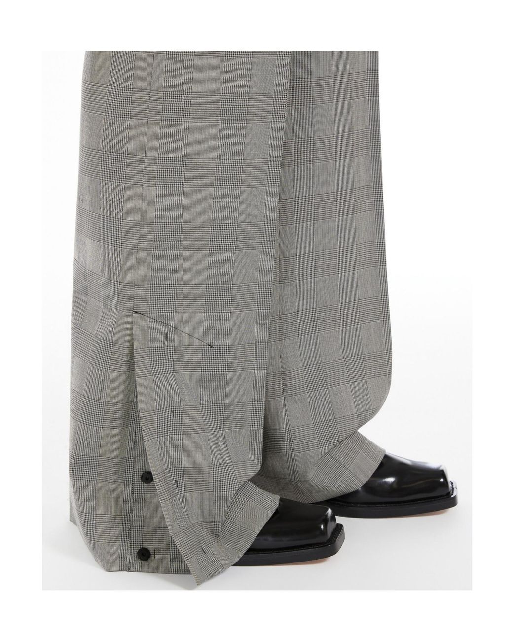 Sportmax Gray Wool Tailored Pants
