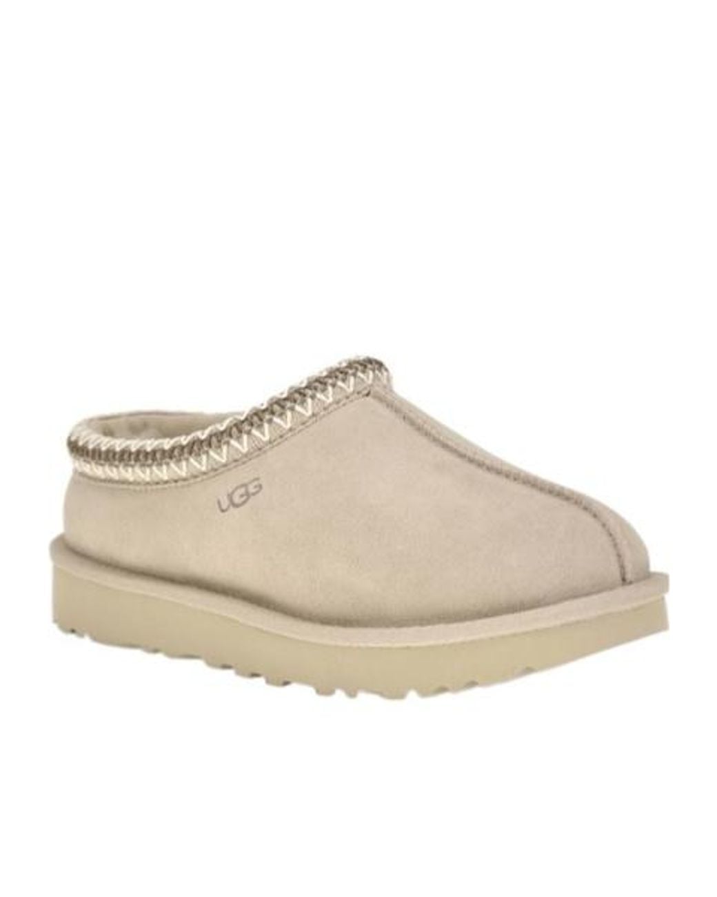 Ugg Natural Tasman Ii Logo Debossed Slippers