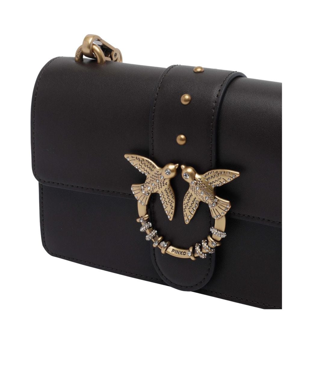 Pinko Black Mini Love Bag One Crossbody Bag