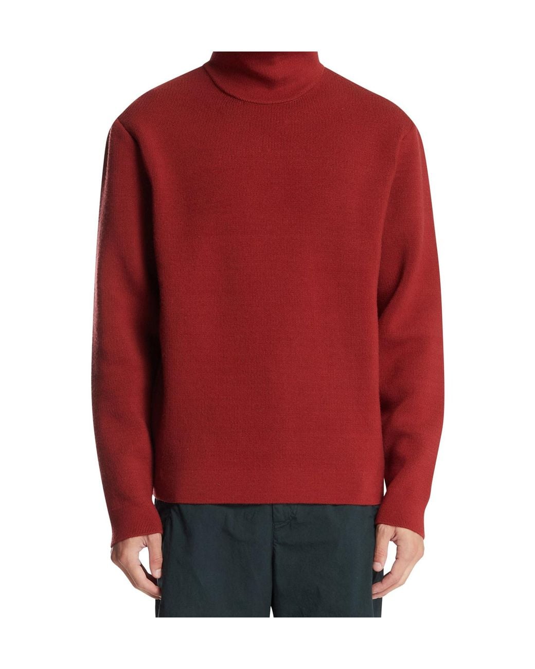 Zegna Red Turtleneck Sweater for men