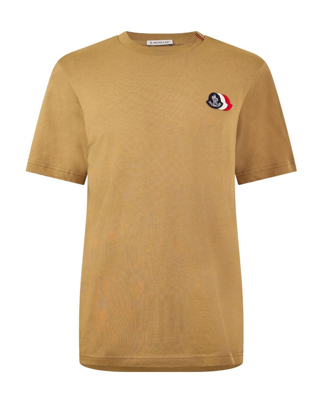 Moncler Natural Printed Logo T-Shirt for men