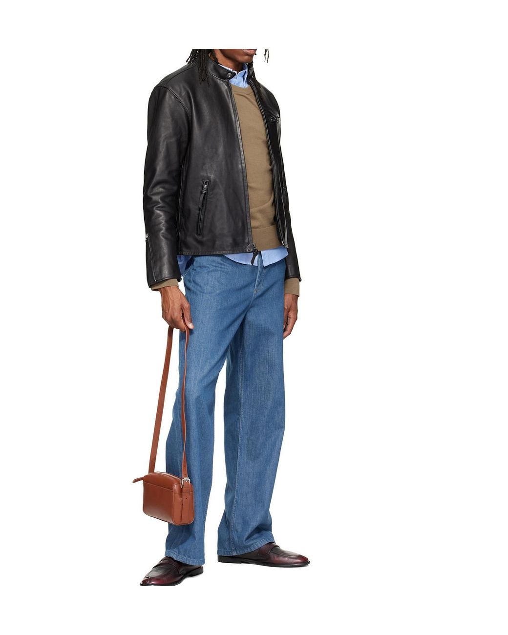 A.P.C. Brown Nino Shoulder Bag for men